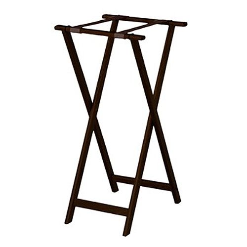 Walnut Finish Solid Oak Extra Tall Tray Stand, 18x16x36