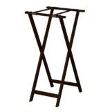 Walnut Finish Solid Oak Extra Tall Tray Stand, 18x16x36