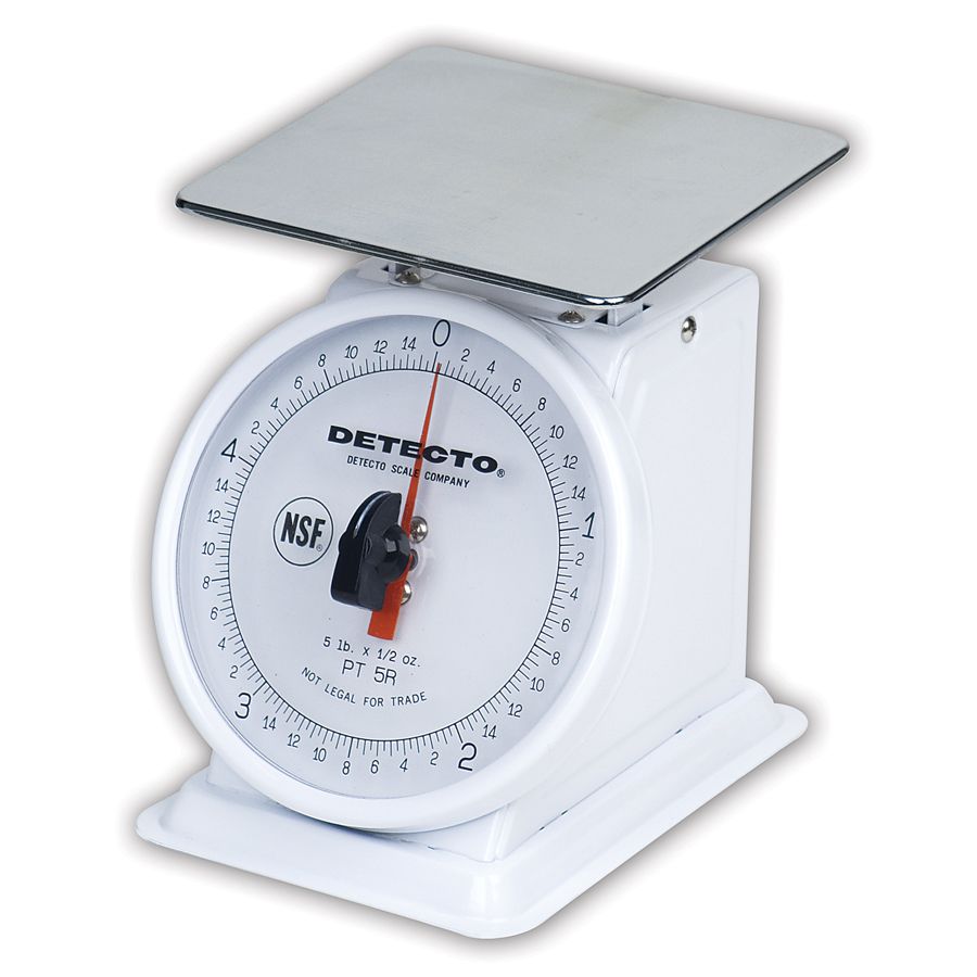 Detecto&reg; Enamel Finish Rotating Dial 5 Lb. Portion Scale