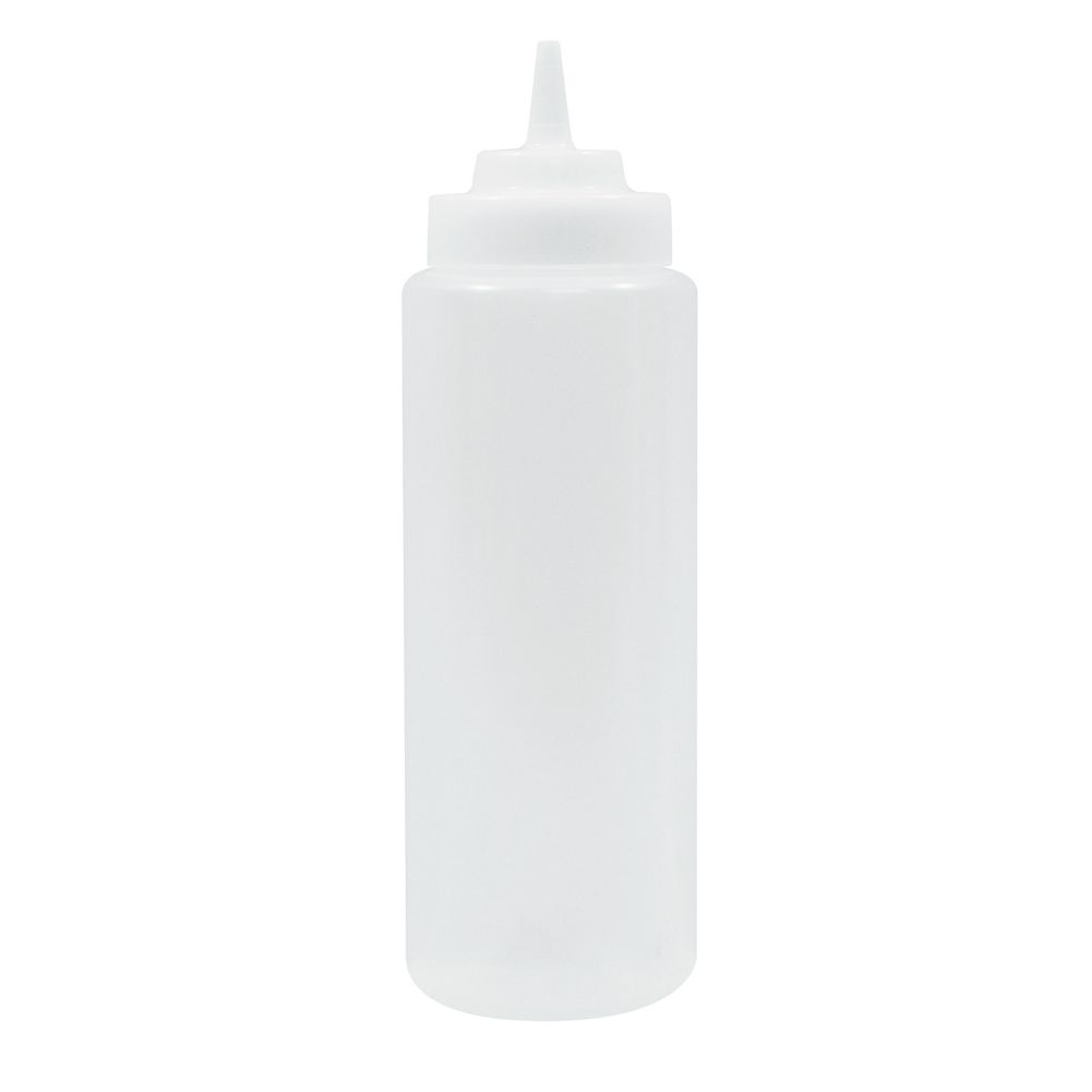 Tablecraft WideMouth&trade; 32 oz Natural Wide Tip Squeeze Dispenser