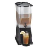 Tablecraft 3 Gal. Single Black Slimline Beverage Dispenser