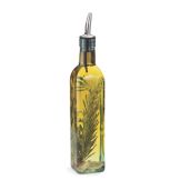 Tablecraft Prima&trade; 16 Oz. Green Tint Square Olive Oil Bottle