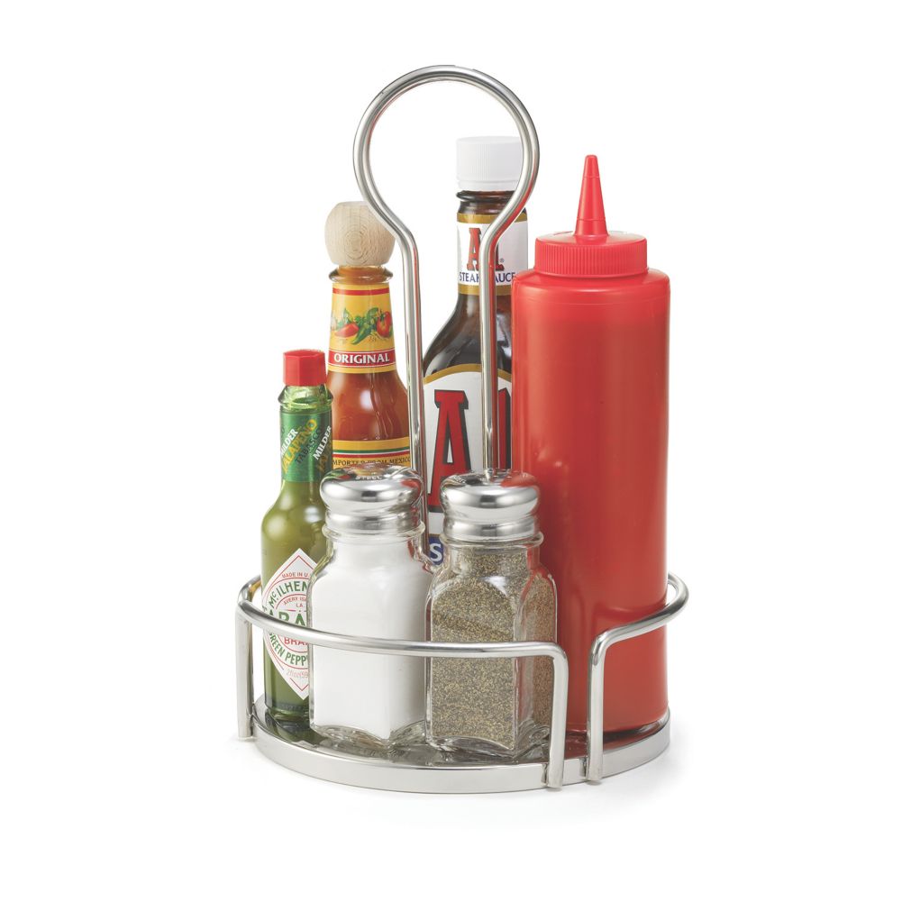 Tablecraft Versa Rack&trade; 7-4/5" Round S/S Condiment Rack