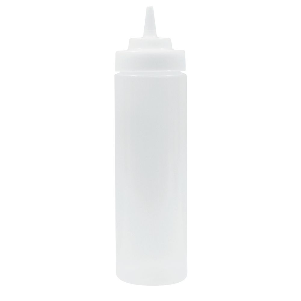 Tablecraft WideMouth&trade; 24 oz Natural Wide Tip Squeeze Dispenser