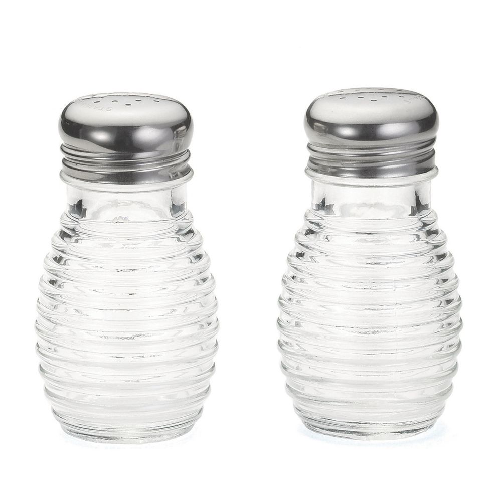 Tablecraft Beehive Collection&trade; Glass 2 Oz Salt / Pepper Shakers