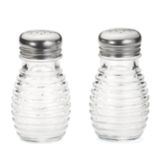 Tablecraft Beehive Collection&trade; Glass 2 Oz Salt / Pepper Shakers