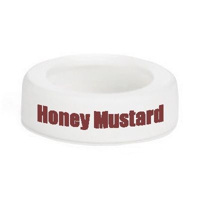 Tablecraft 48 Oz Honey Mustard ID Collar Salad Dressing Dispenser