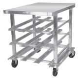 Win Holt&reg; Mobile Can Dispensing Aluminum Rack / Work Station