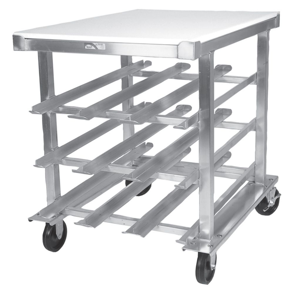 Win Holt&reg; Mobile Can Dispensing Rack /Work Station Poly Top