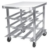 Win Holt&reg; Mobile Can Dispensing Rack /Work Station Poly Top