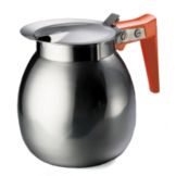 Tablecraft 64 oz S/S Coffee Server with Orange Handle