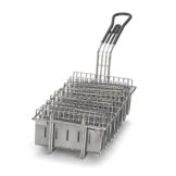 Tablecraft Nickel Plated Taco Fry Basket for 8 Tacos