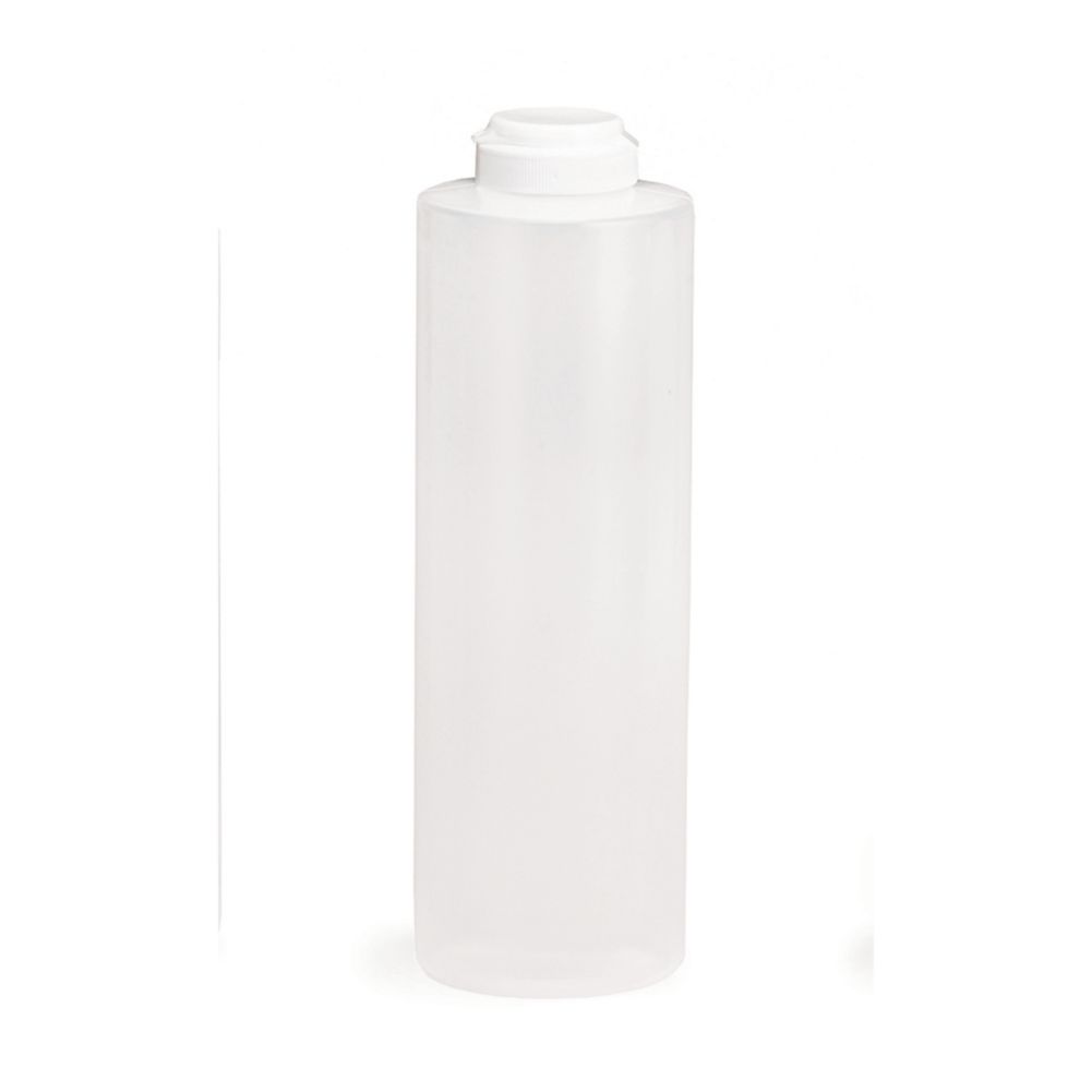 Tablecraft 24 oz Natural Squeeze Dispenser with Hinged Top