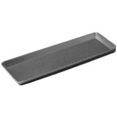 Clear Anodized Perforated Aluminum Pan, 16" x 5"
