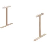 Cal-Mil&reg; Pair of Upright Brackets for Double face Sneezeguard
