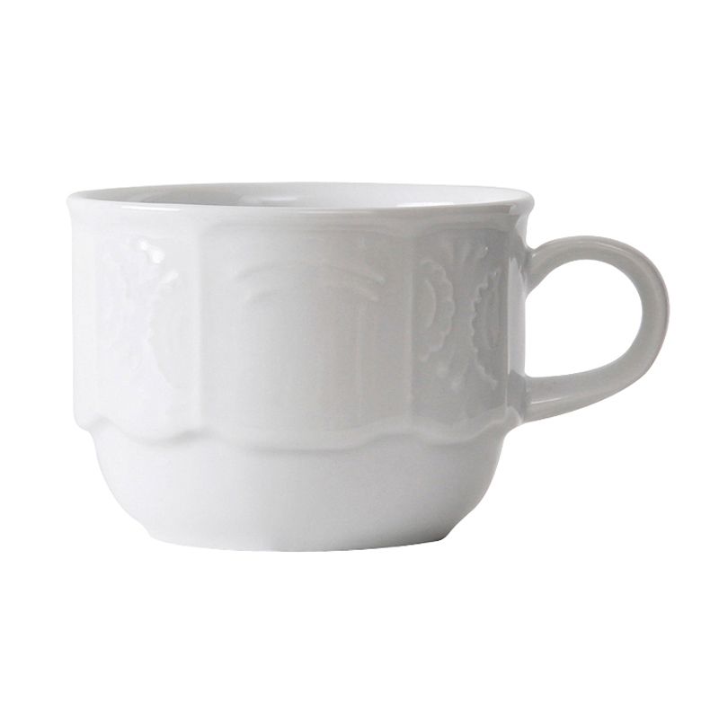Tuxton 6 Oz Cup, Chicago Series, Porcelain White