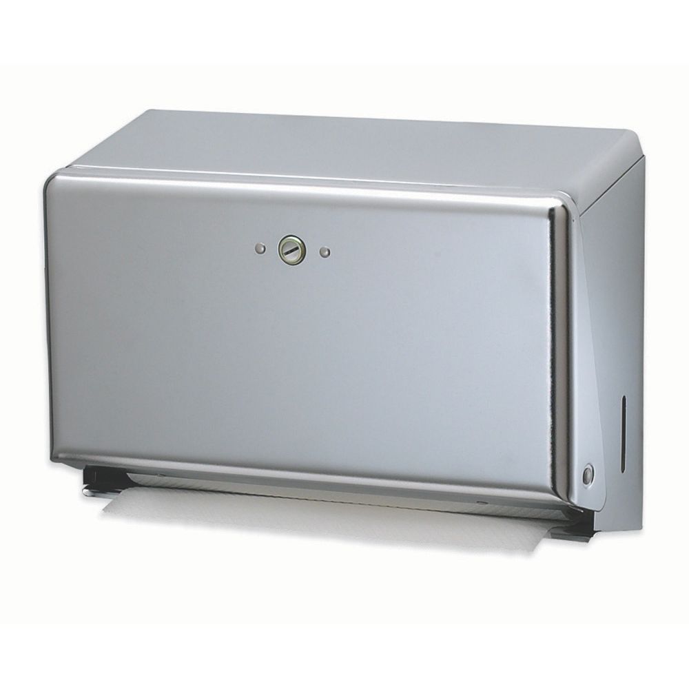 San Jamar&reg; Chrome Mini C-Fold/Multifold Towel Dispenser
