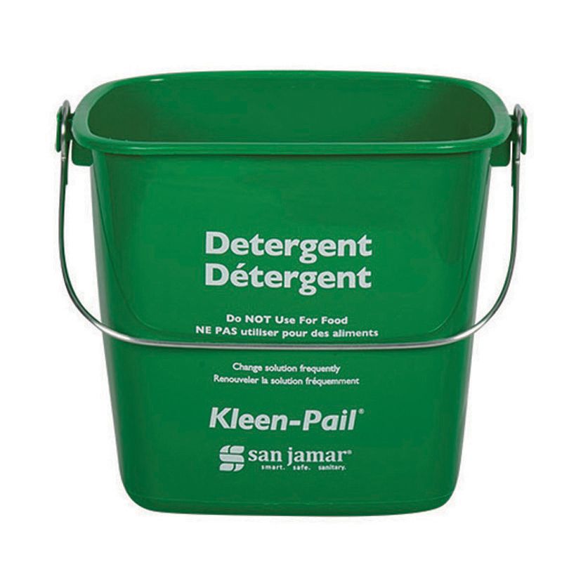 San Jamar&reg; Green 3-Quart Kleen-Pail&reg;