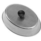 American Metalcraft S/S 9-1/4" Oval Basting Cover w/ Knob