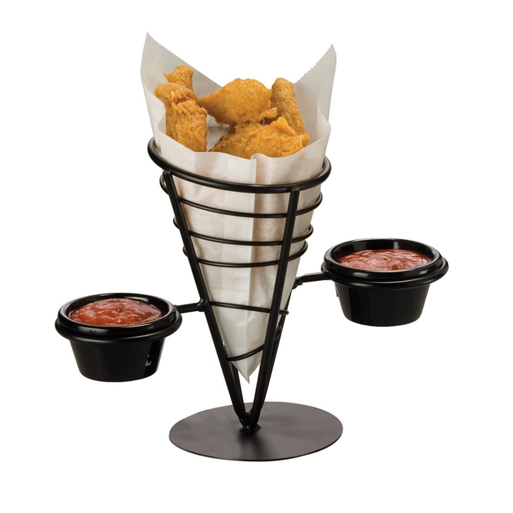 American Metalcraft Ironworks&trade; French Fry Basket w/ 2 Ramekins