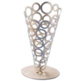 American Metalcraft Silver 4-3/4" Round Metal Go-Go Basket