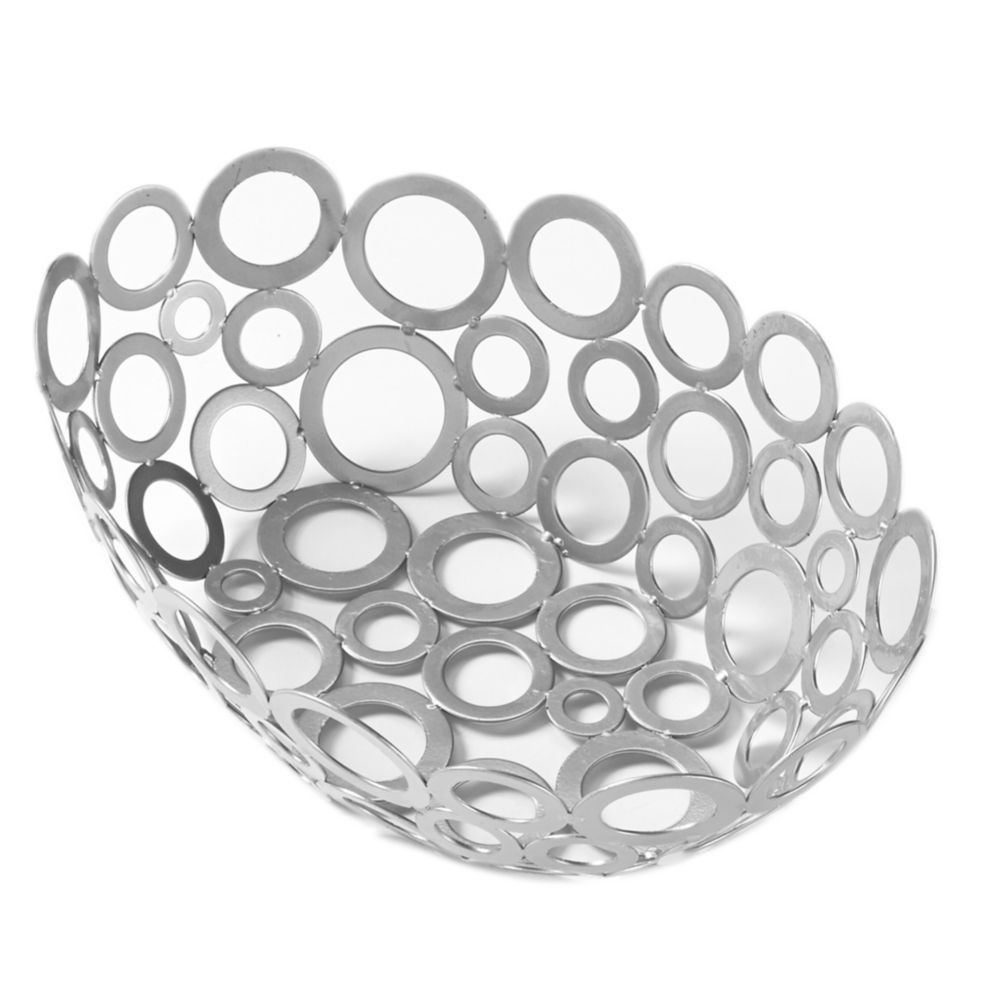American Metalcraft Silver 6 x 9" Oval Metal Go-Go Basket