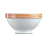 Cardinal Arcoroc Brush Opal&reg; 17-1/4 Oz. Bowl with Orange Rim