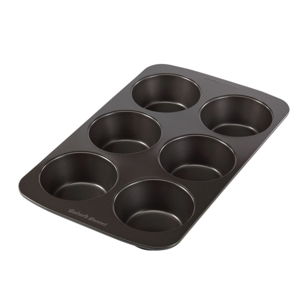 Baker's Secret&reg; Non Stick 6 Cup Texas Muffin Pan