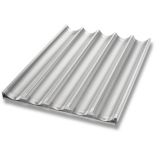 Chicago Metallic Uni-Lock&trade; Perf. Aluminum 5-Mold Baguette Pan