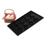 Vollrath Black S/S Non-Stick 21 x 13 x 1 Egg Poacher Pan