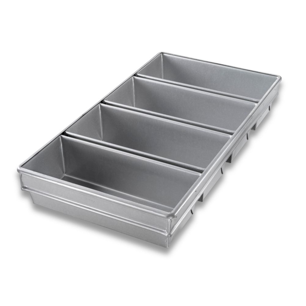 Chicago Metallic Bakeware Steel 4-Strap 12" Bread Pans w/ Glaze