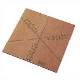 American Metalcraft 6 Slice Pizza Cutting Guide Board