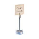 American Metalcraft Alligator Clip Card Holder w/ Round Aluminum Base