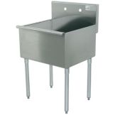 Advance Tabco 600 Series 36" Square Corner Sink, 6-41-36