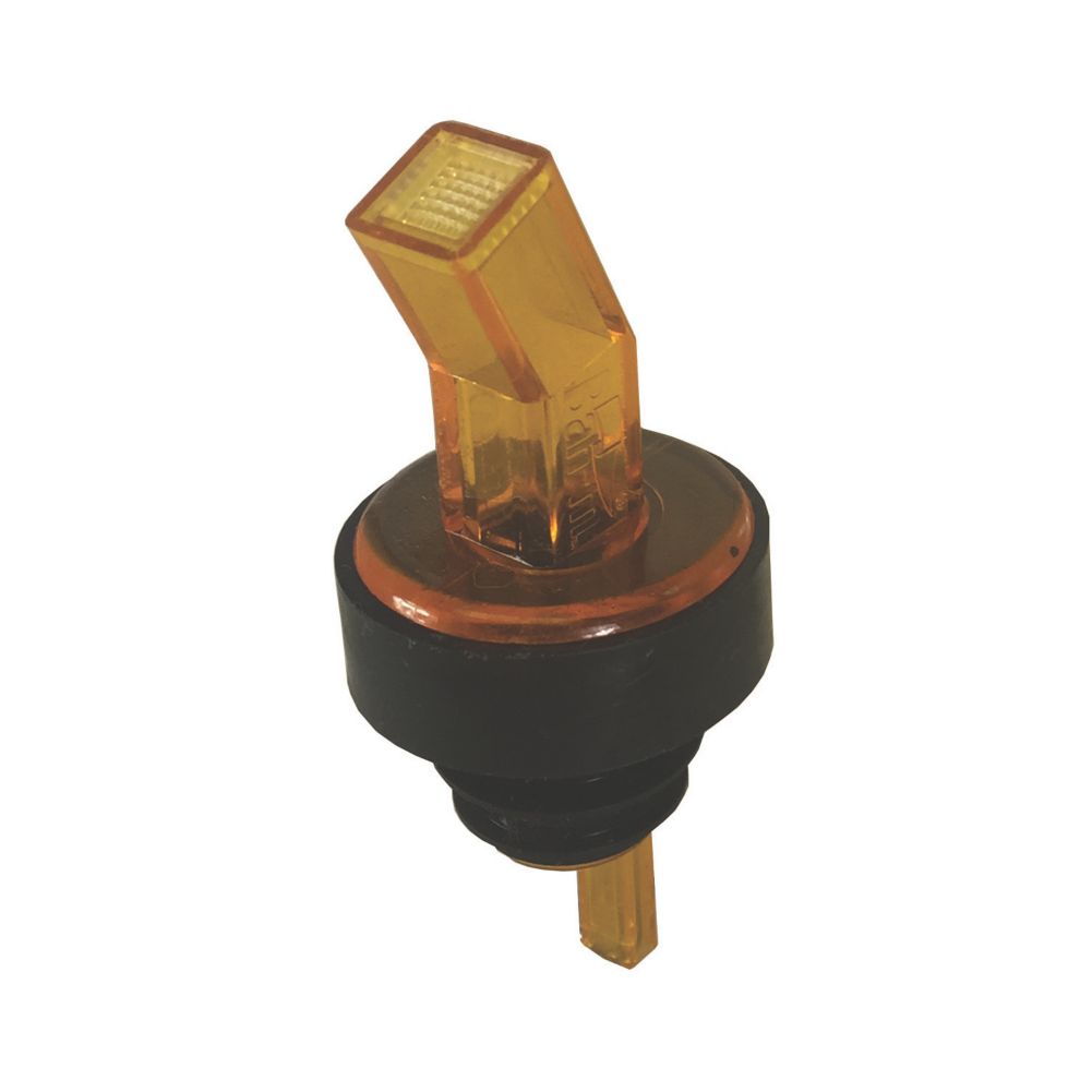 Spill-Stop Amber/Black BAN-M&reg; Screened Pourer
