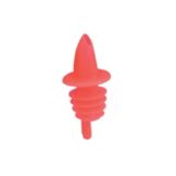 Spill-Stop Fluorescent Red Plastic Pourer