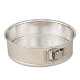 Browne Foodservice Polished Tin 10" Spring Form Cake Pan