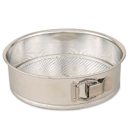 Browne Foodservice Polished Tin 11" Spring Form Cake Pan