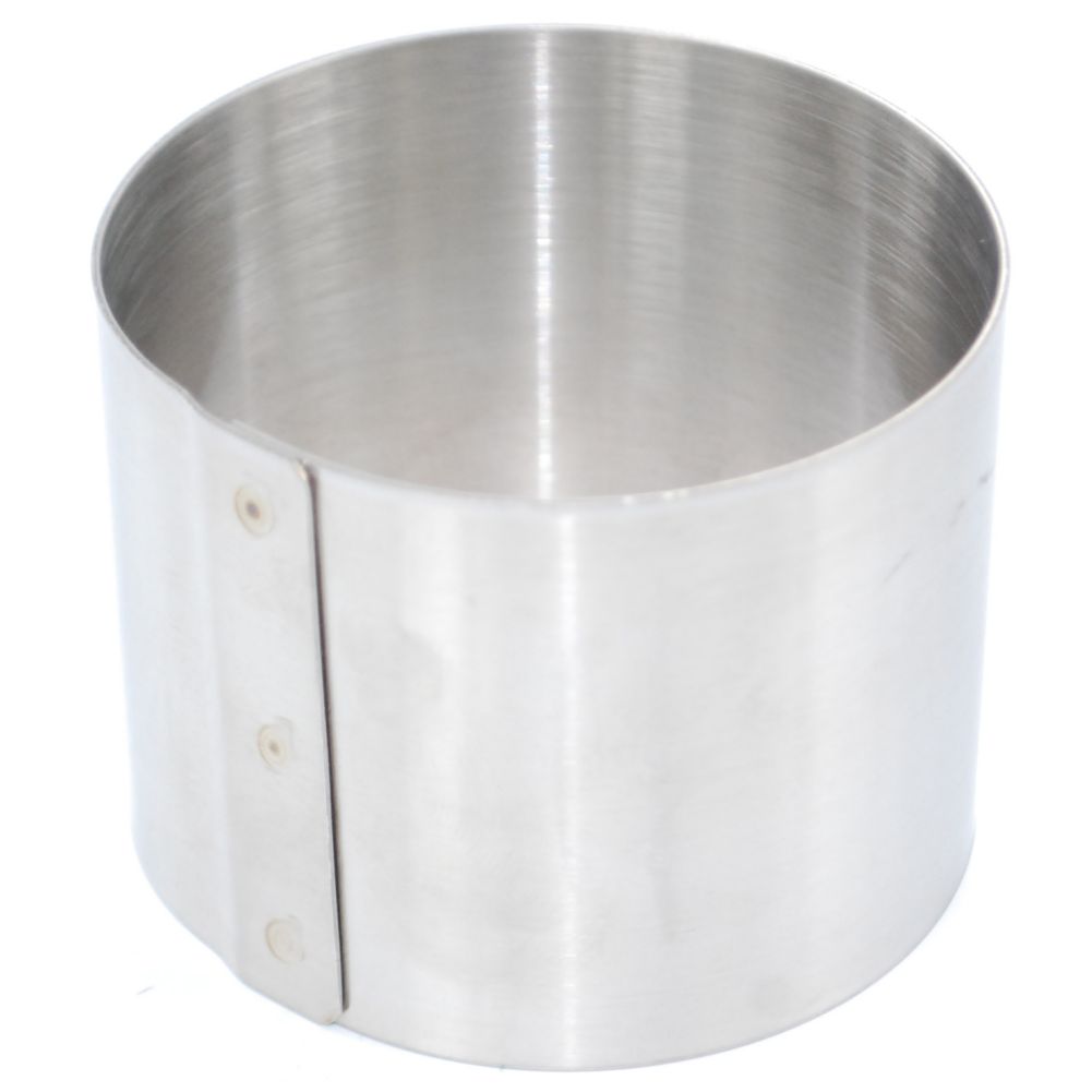 Allied Metal 3" x 2.38" Stainless Steel Cake Ring