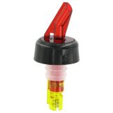 C-Rect Products Econo 1-1/2 oz Pourer w/ Yellow Base & Red Nozzle