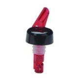 Econo 1 oz Pourer W/Yellow Base /Black Collar & Red Nozzle