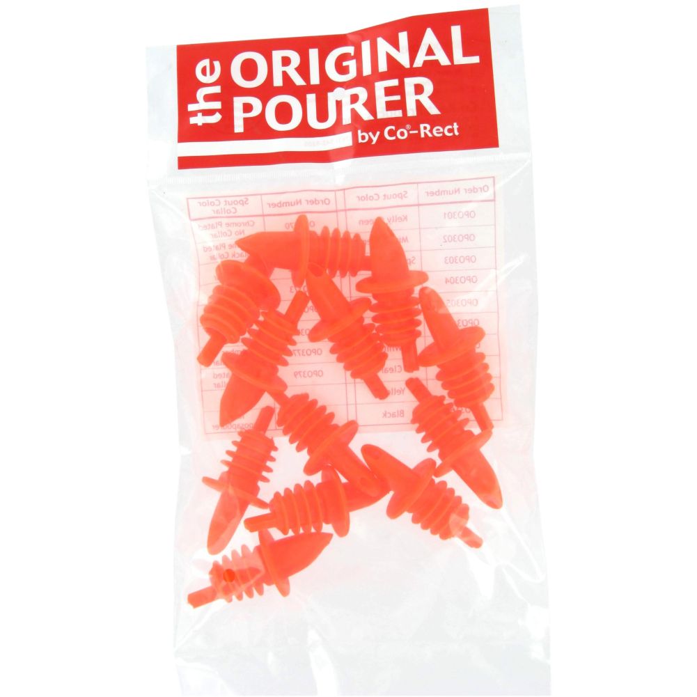 Poly Fluorescent Red Original Free Pourer, Regular Speed