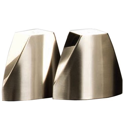 American Metalcraft Triangular S/S Salt And Pepper Shaker Set w/ Base