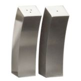 American Metalcraft Angled Rectangular S/S Salt And Pepper Shaker Set