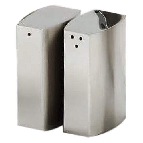 American Metalcraft S/S Oval Salt And Pepper Shaker Set w/ Base