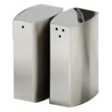 American Metalcraft S/S Oval Salt And Pepper Shaker Set w/ Base