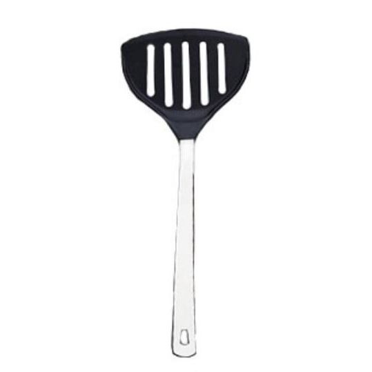 S/S & Nylon Slotted Wide Blade Spatula, 13-1/4"