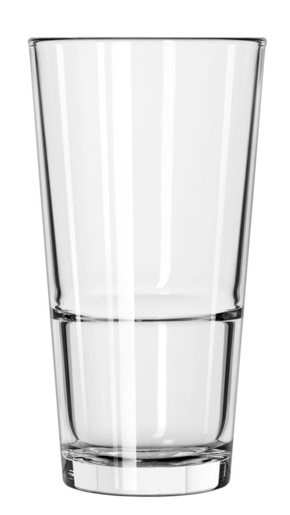 Restaurant Basics&reg; DuraTuff&reg; Stacking 17 oz Pub Glass