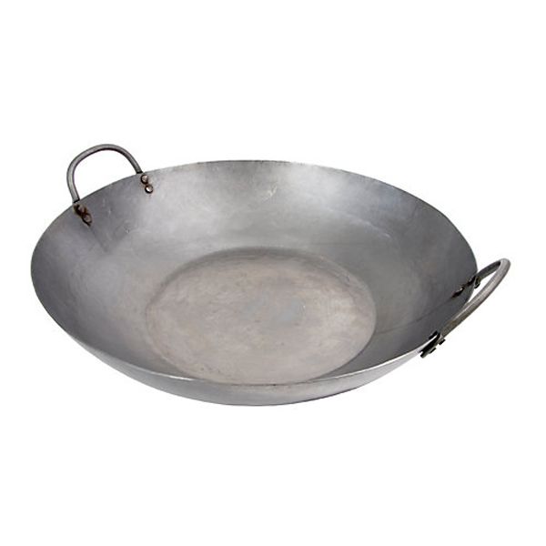 Town Food Service 14" Cantonese Flat Bottom Wok