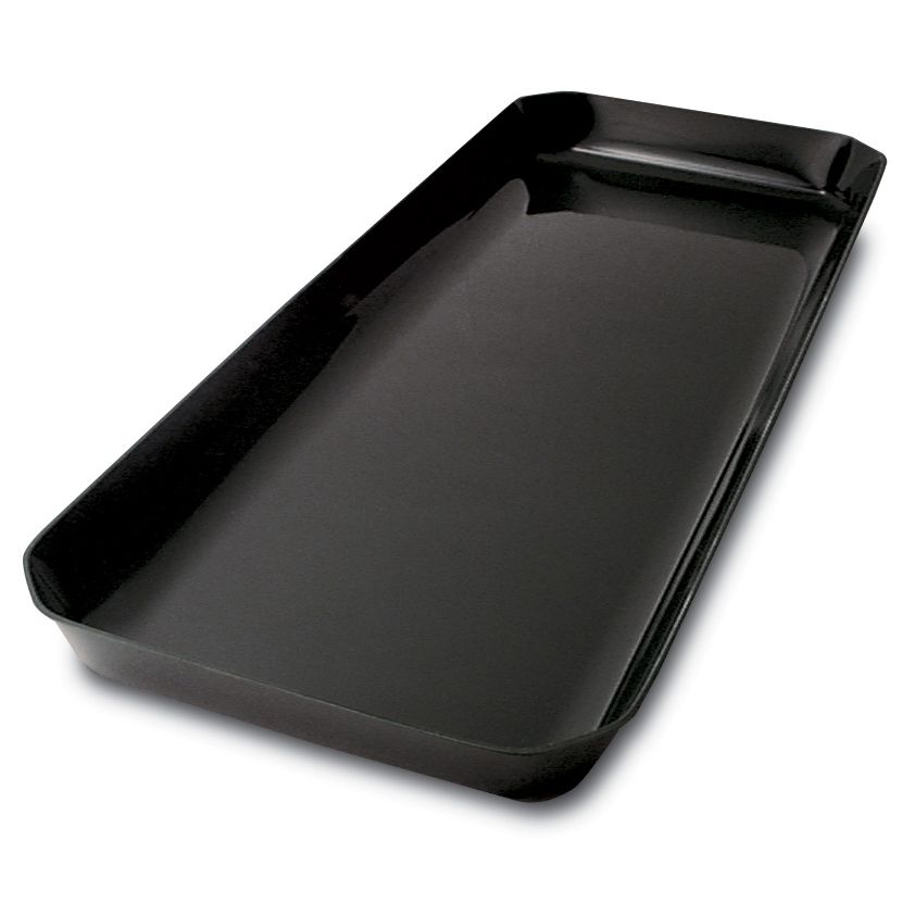 Delfin 10 Qt. Black Cut Corner Bowl